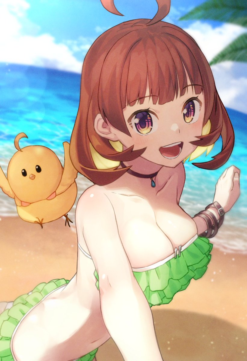 「#夏休みはフォロワーさんが増える 夏だからV娘(息子)の水着でまとめました! 」|とくまろのイラスト