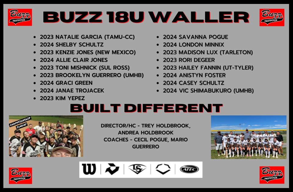 2022-2023 Buzz 18u Waller…LETS GO!! #BuiltDifferent #BuzzWin