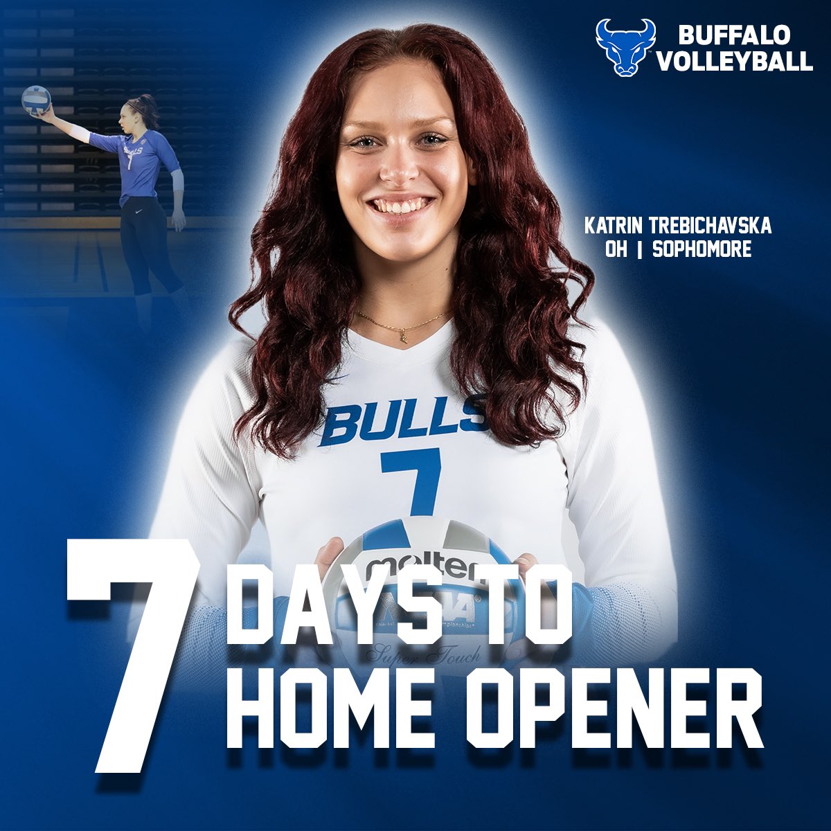 ubvolleyball's tweet photo. 7 DAYS until our first serve!!
#UBVB #UBhornsUP
Full schedule: https://t.co/I2JDlgvy1t https://t.co/0djJrkmvxp