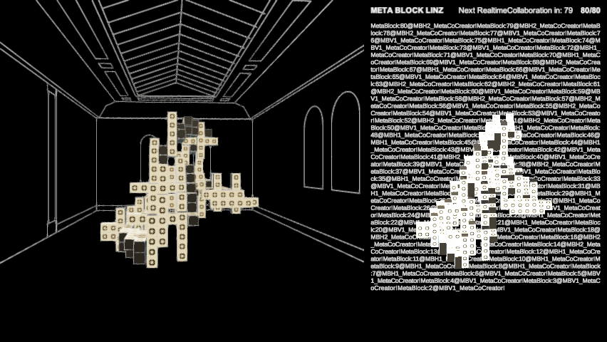 LinzMeta's tweet photo. New MetaBlock Community Structure! 
A meta-participatory project for the design &amp; construction of a 1:1 scale architectural prototype at MetaSpace exhibition at Francisco Carolinum Linz2022
MetaBlockBot:2022-08-19-17-43-40 https://t.co/czLOF04J8g