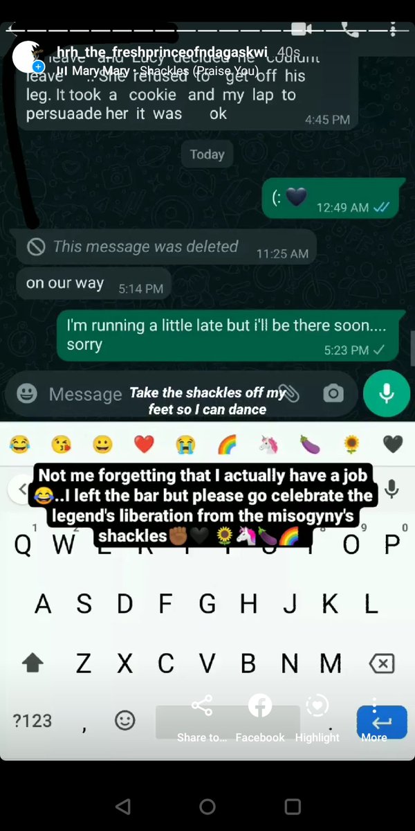 mugishajessy's tweet photo. I actually forgot that I have a job till I got a text from a client so I had to leave the bar..but please go celebrate the legend's liberation from the government's bondage #LilianeIsFree #WeDidIt #TakeShots #EmptyTheBar #ThisBattleIsWon #WeShallAllTheOthersTillTheWarIsWon #Rwot https://t.co/KPC5YUWpir