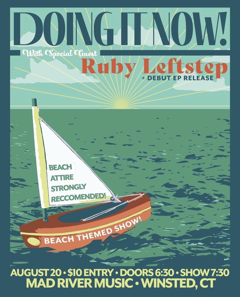 wearedoingitnow's tweet photo. our very good friends in Ruby Leftstep just released a BRAND NEW EP!! 🥳🥳🥳

Stream it NOW and come to their release show TOMORROW IN WINSTED!!!

https://t.co/XL37I45h5E https://t.co/dCLRZDI4eA