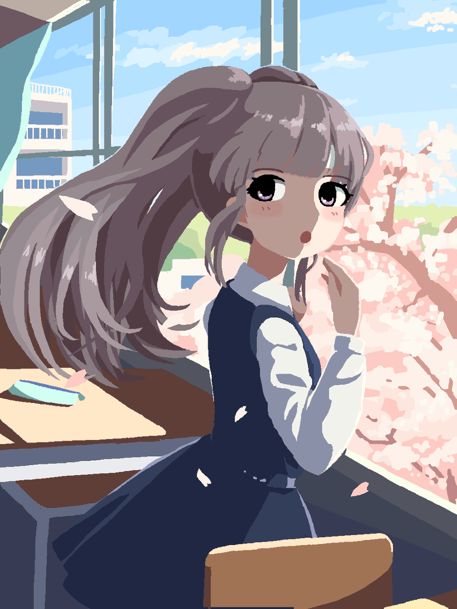 幽谷霧子 「 」|⌒ ⌢のイラスト