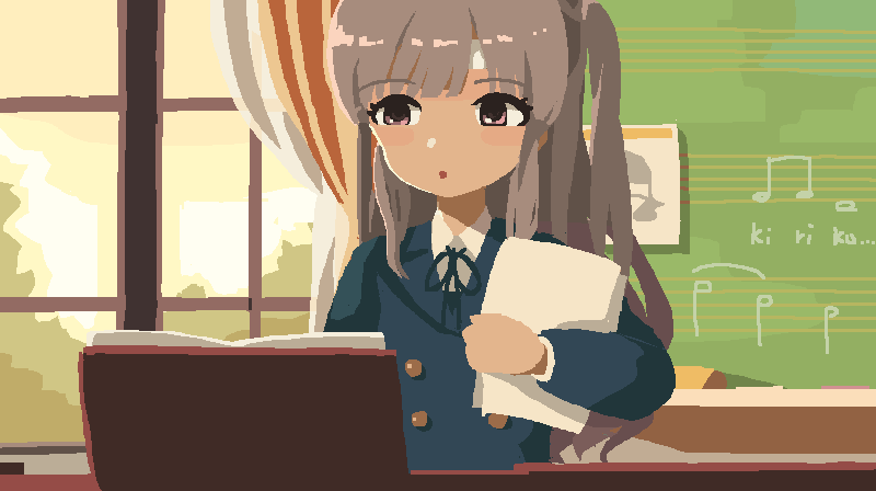 幽谷霧子 「 」|⌒ ⌢のイラスト