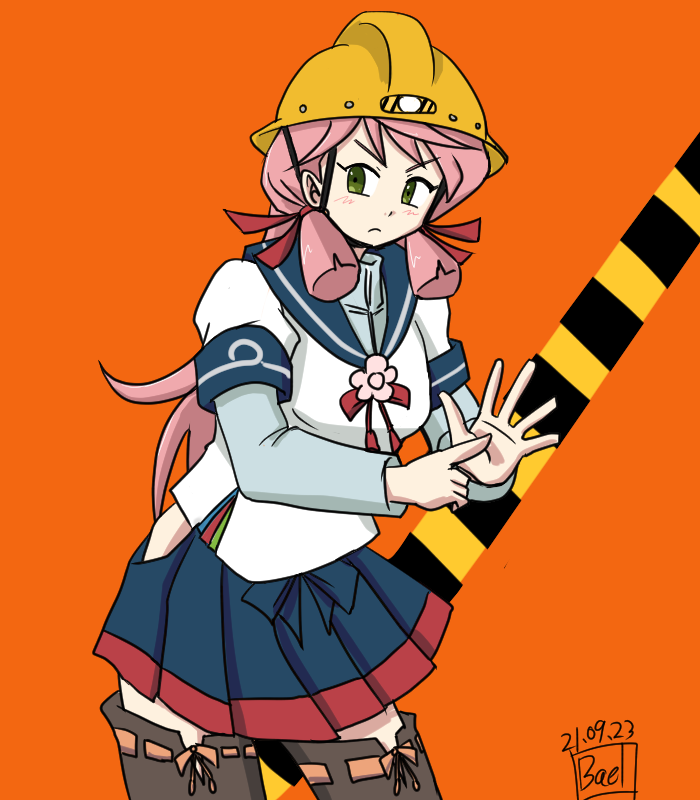 明石(艦これ) 「←真面目に艤装描いてた頃→偽装どころか余計な事し始めた 」|bael38のイラスト