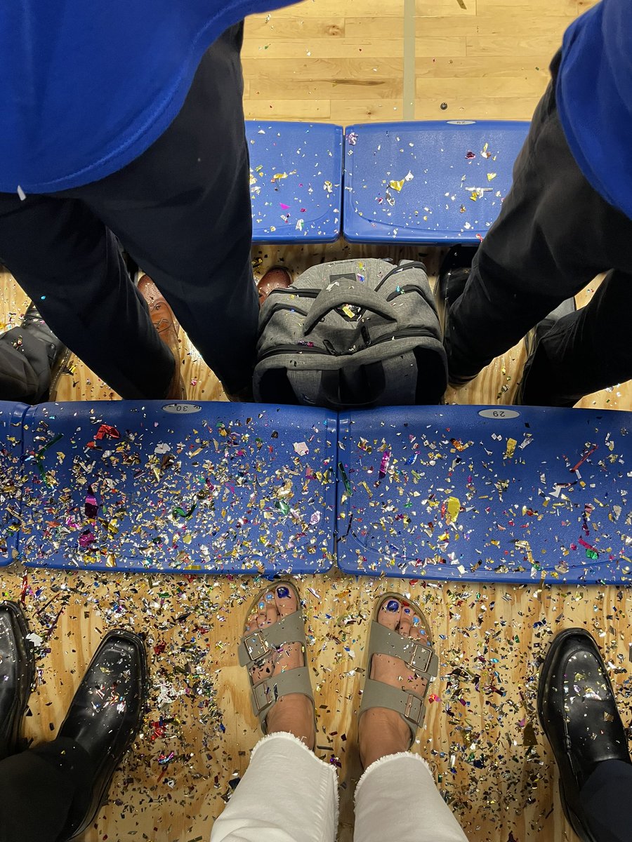 How all pep rally’s should end.  With an explosion of school spirit.  We obviously have the most. #berlinpride #3140bsr #clawsup