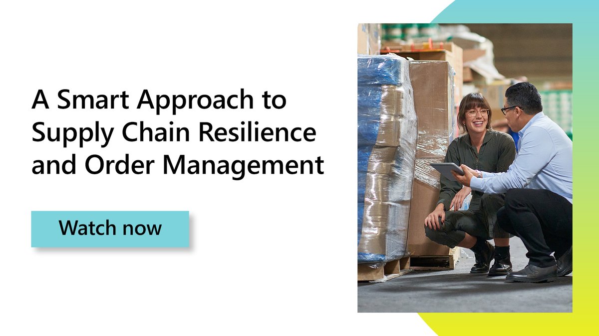 Get the flexibility to address disruptions and environmental challenges impacting product supply and demand with a dynamic, integrated supply chain network.

Tune in to learn how: msft.it/6016jkoZm #MSDyn365 #SupplyChain