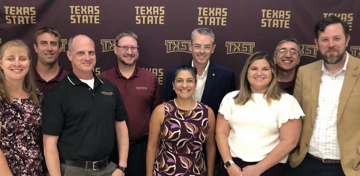#txst Student Affairs Directors in the house at University Convocation!