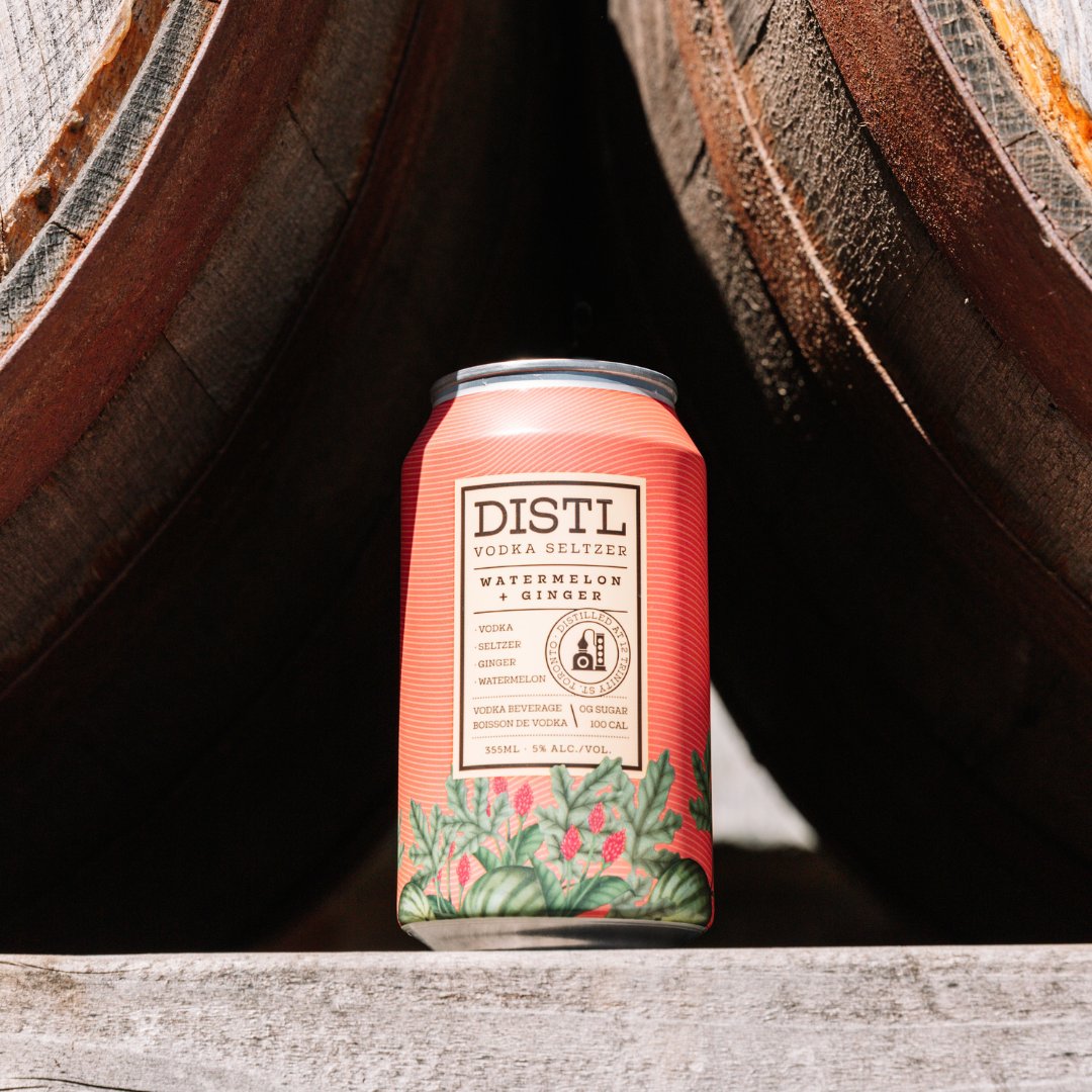 spiritofyork's tweet photo. Here’s something to sip on for the rest of summer - our watermelon + ginger vodka seltzer 🍉

It’s a refreshing taste that you can conveniently take with you on any summer hangout. Pick up a 6-pack of these or any one of other three flavours at our distillery today. https://t.co/ICiTxvsAkv