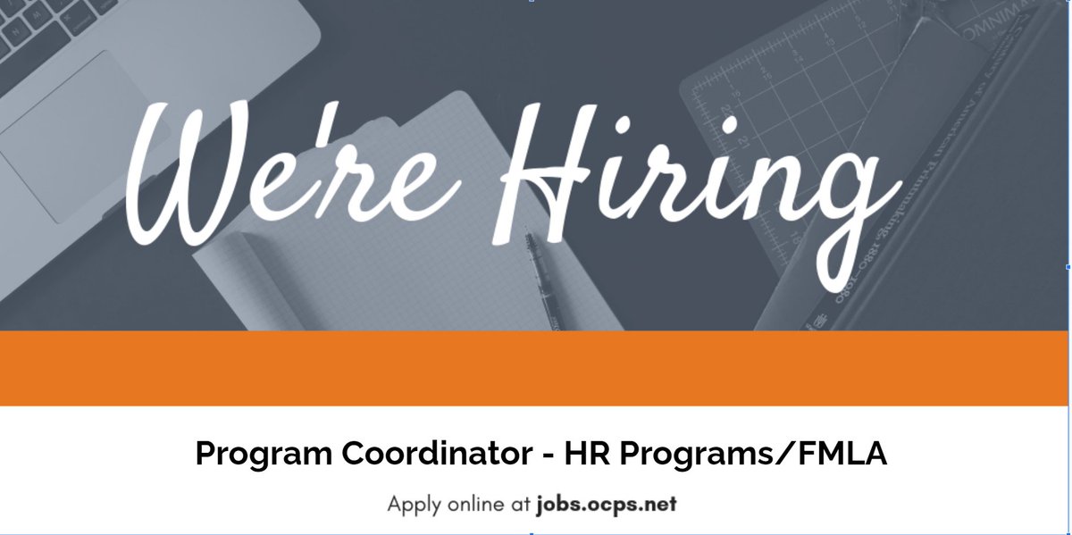 Come join our team!  Posting closing tonight.  Apply now at: classified-ocps.icims.com/jobs/104679/pr…  <a href="/bonnietoffoli/">Bonnie Toffoli</a> <a href="/nathalie_cumbie/">Nathalie Cumbie</a> @CHaleyOCPS <a href="/Rebecca_080507/">Rebecca Herrera Vazquez</a> <a href="/kwoodocps/">Kimberly Wood</a>