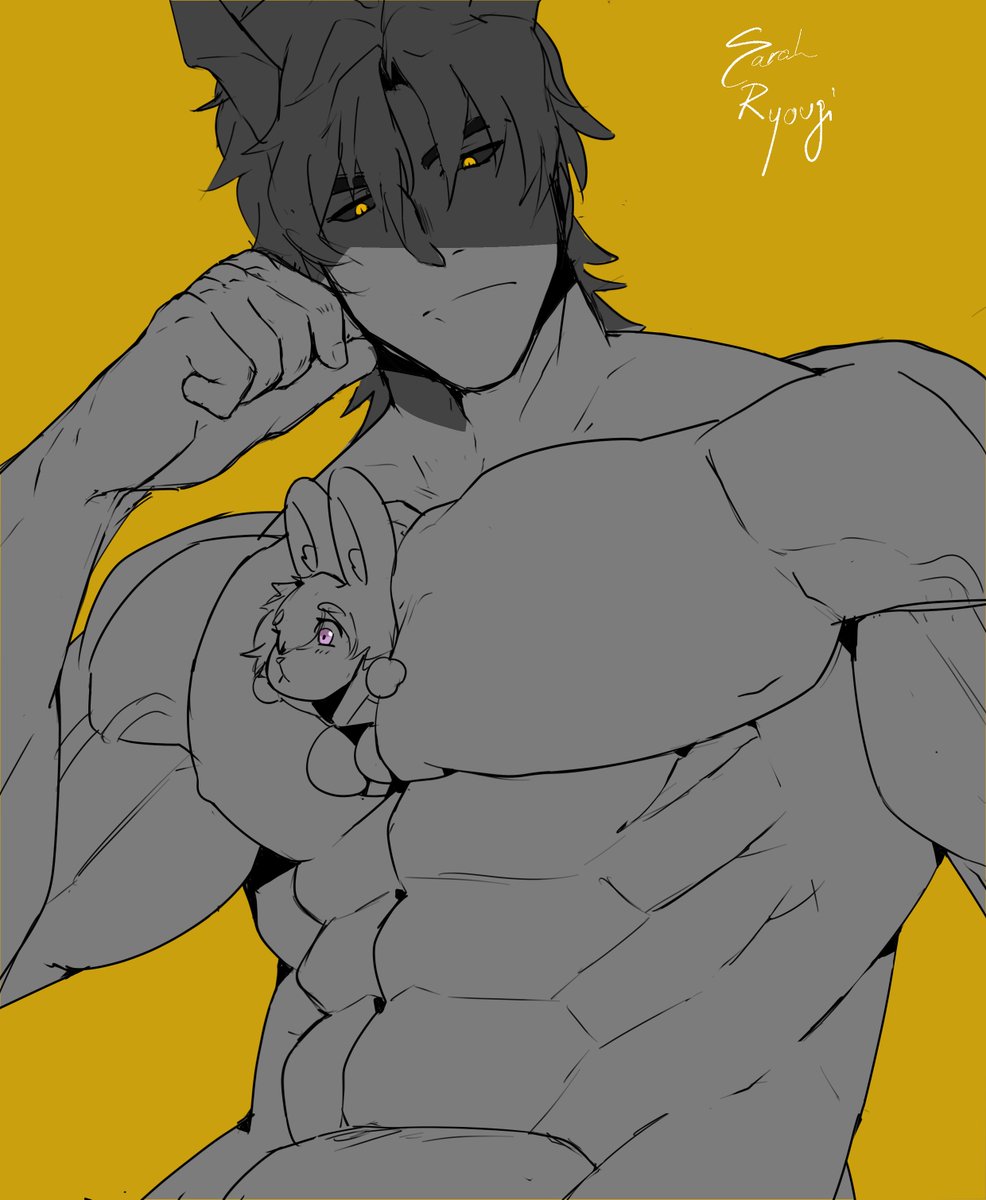 RyougiSarah's tweet photo. Little sketch for #Ukite #kaitography https://t.co/wX0JkjiAQ2