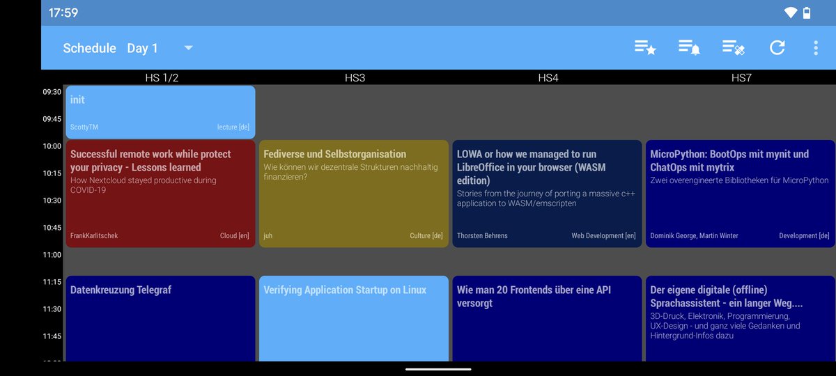 tbsprs's tweet image. Hast du den aktuellen Fahrplan für die @froscon? 🐸 Immer die letzten Infos mit der #FrOSCon App für Android! play.google.com/store/apps/det…
#FrOSCon17 #fahrplan