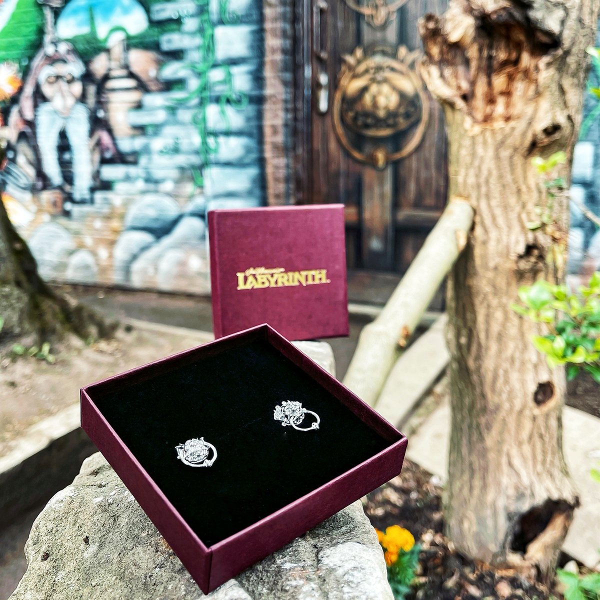 These handmade door knocker earrings are the perfect attire for your own magic dance inspired by the magical movie #Labyrinth from @LicensedToCharm bit.ly/3bMKuq5 #JimHensonCompany