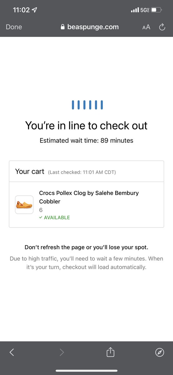 MidwestSunflow1's tweet photo. @Crocs
Bots run the world 🤦🏼♀️
#Pollex #Cobbler #Sneakerdrop https://t.co/fV2URMqktf