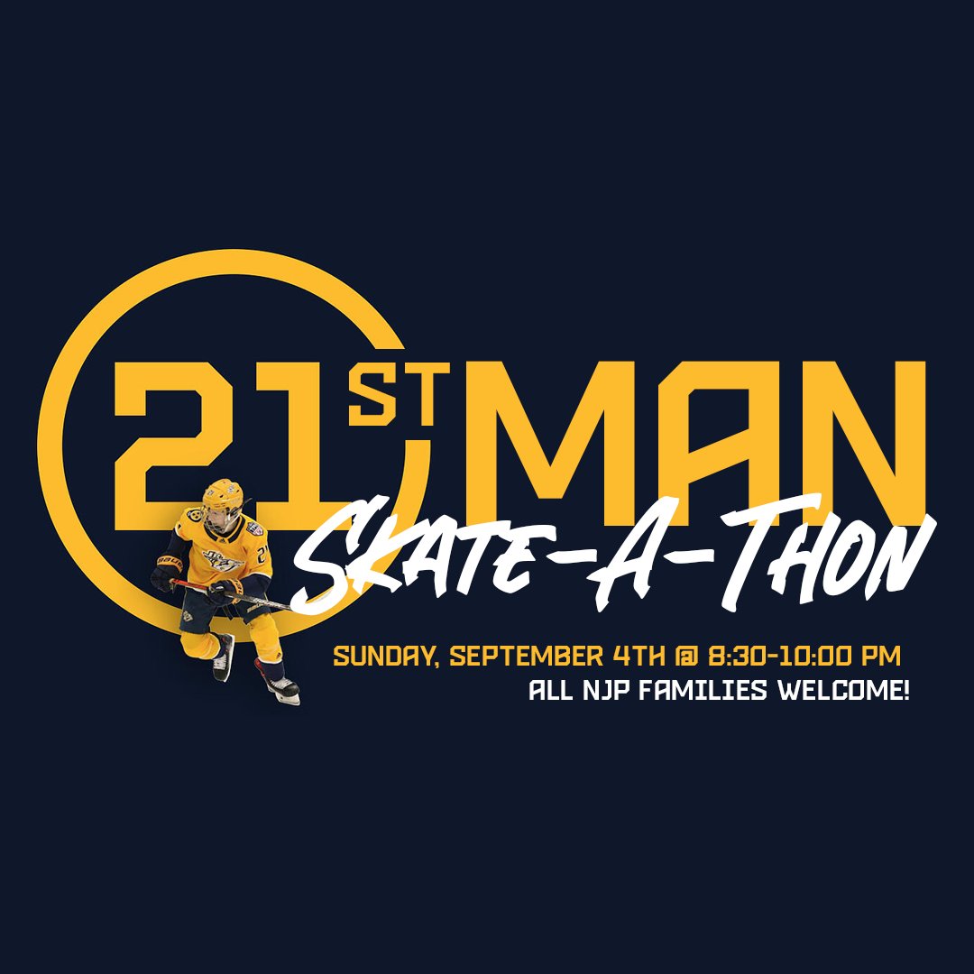JrPredators's tweet photo. Join us Sunday, September 4th @ 8:30-10:00 PM for the 21st Man Skate-A-Thon at Ford Ice Center in Bellevue. All Jr. Predators Families are welcome to join us and all we ask is that you donate to help fund cancer treatment for Griffin Mangan.

Donate at: https://t.co/jiIhZtJ7JL https://t.co/wIgwr61DsT