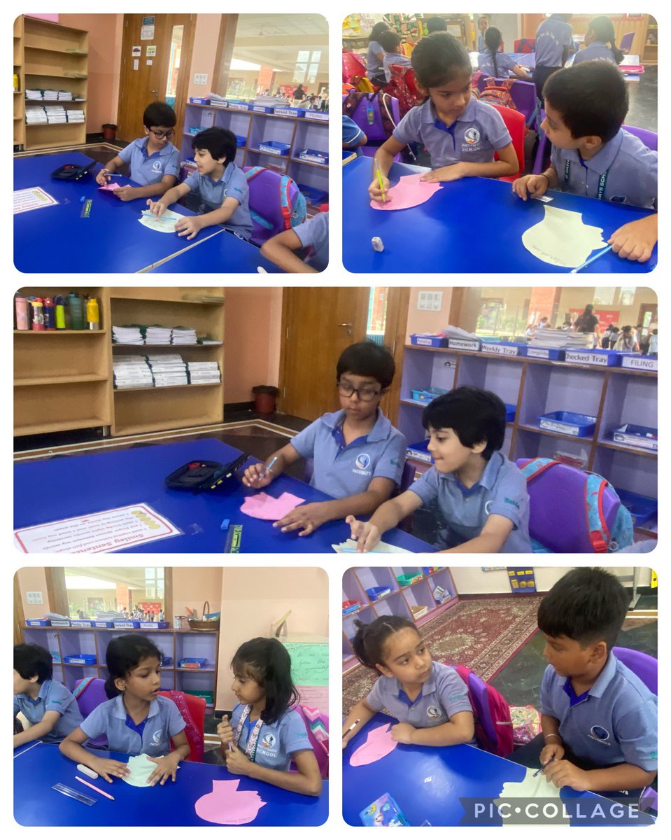 vitika_chadda's tweet photo. We engaged them in #pairwork to apply their knowledge about  #fullstop #questionmark #comma #exclamationsign They asked, tell &amp; responded to the answers using correct #punctuationsign Thanks to a short visit to @anshumishra24 class @MeenakshiSinga1 @vandysays @ibpyp #English https://t.co/jrZiiG7U3i