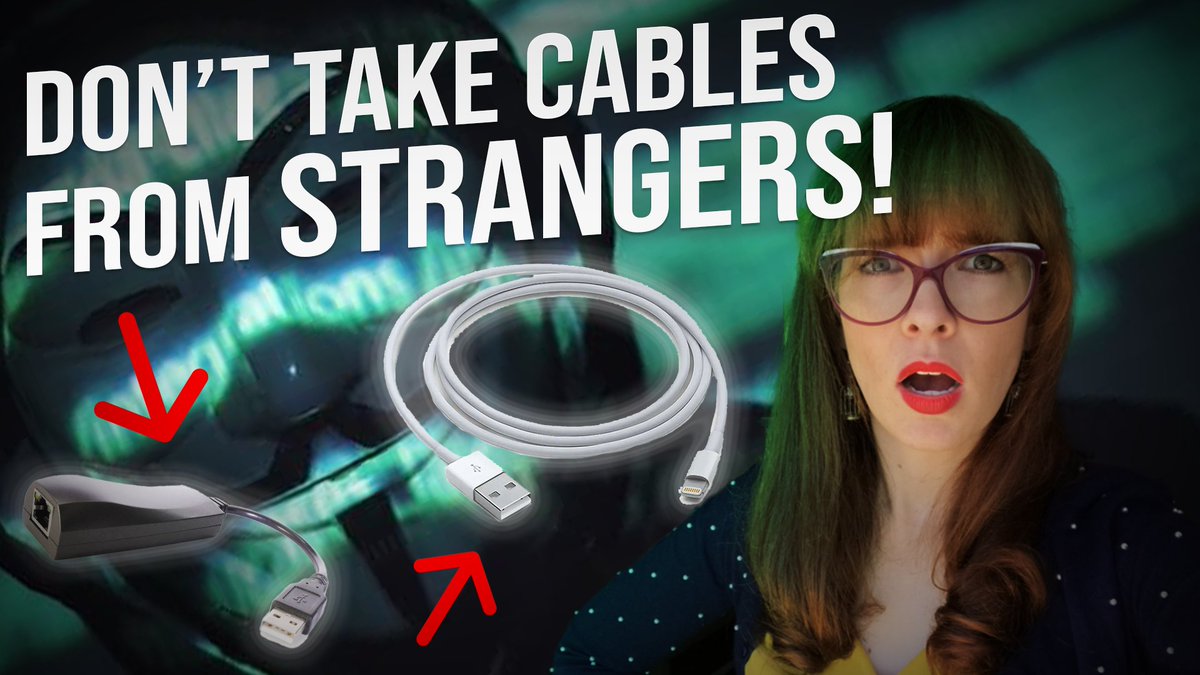 If you find a phone charger lying around, DON'T USE IT! It may be a nefarious computer itself that will hack your machine.

I just got back from DefCon where <a href="/hak5darren/">Darren Kitchen</a> showed me all kinds of hacking tools you need to know about!

youtu.be/6F7EHO4niCw
open.lbry.com/@NaomiBrockwel…