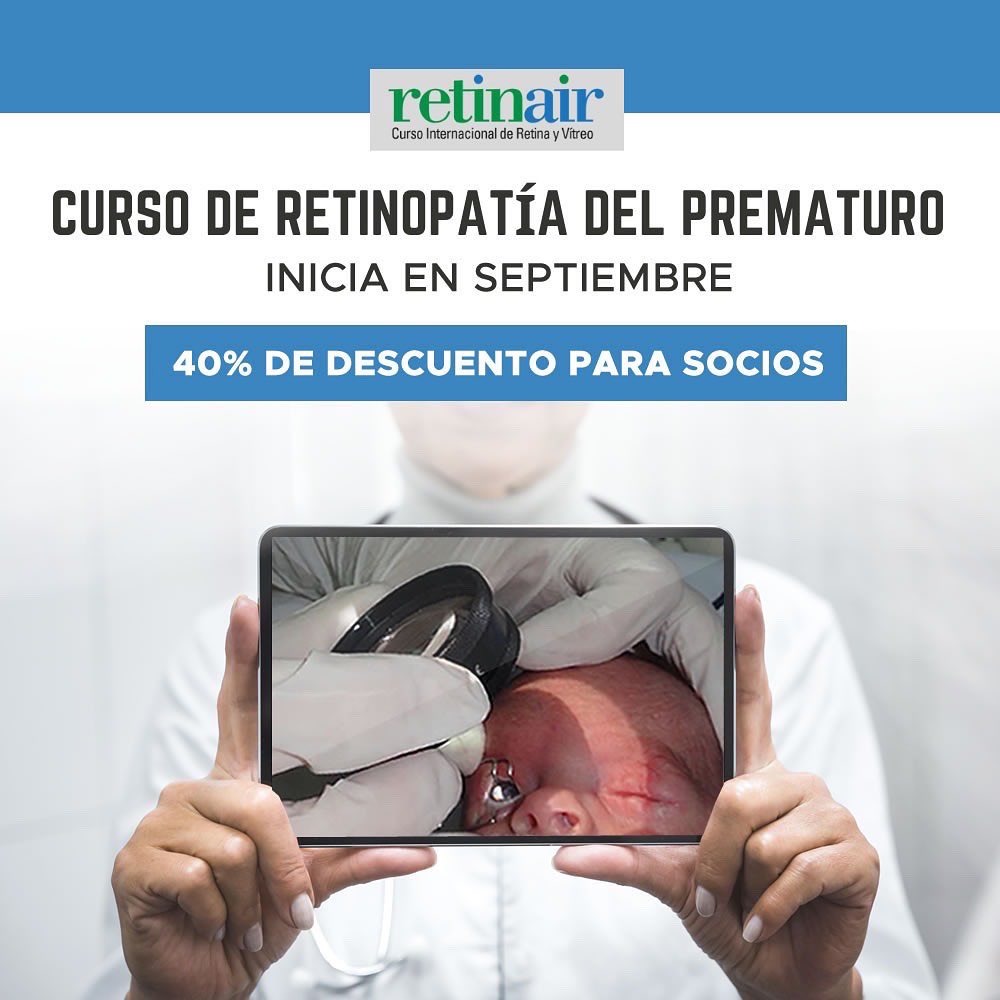saryv's tweet photo. Curso de ROP

👉🏻 40% de DESCUENTO para socios SARyV | SPROP

Este curso abarca conceptos relacionados con la prevención, diagnóstico, tratamiento, seguimiento y rehabilitación de pacientes. 

Inicia en Septiembre ¡Inscribite!

📩 Informes e inscripción: info@saryv.org.ar https://t.co/53Pb1AZWTs