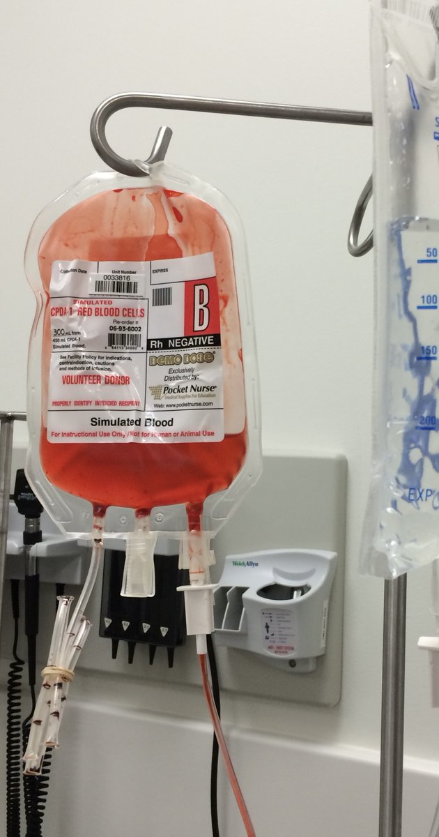 Oops! Someone forgot to clamp the blood when finished! Students learn from mistakes in the sim, even minor ones (and won't have to learn this in actual practice).