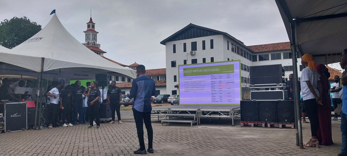 VoyagesAfriq's tweet photo. #VoyagesAfriq Happening Now: Pressentations by various student groups competing for the ultimate prize at this year's #DestinationLegon22 by the @ugbsofficial https://t.co/jHIheoPCj7