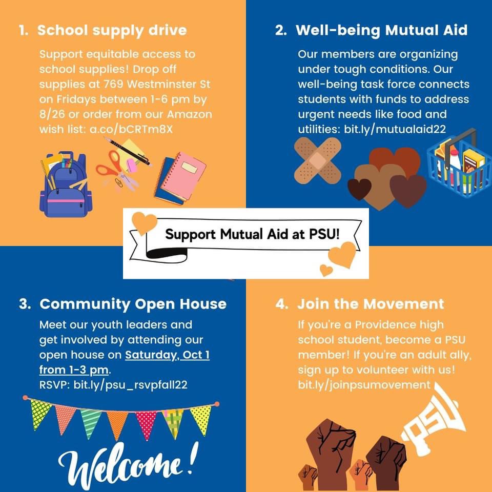 As the school year approaches, we invite you to join our mutual aid efforts! Your support will help kickstart a great school year of student organizing and ensure that funds are available to address urgent student needs throughout the year. #youthleaders #mutualaid #backtoschool