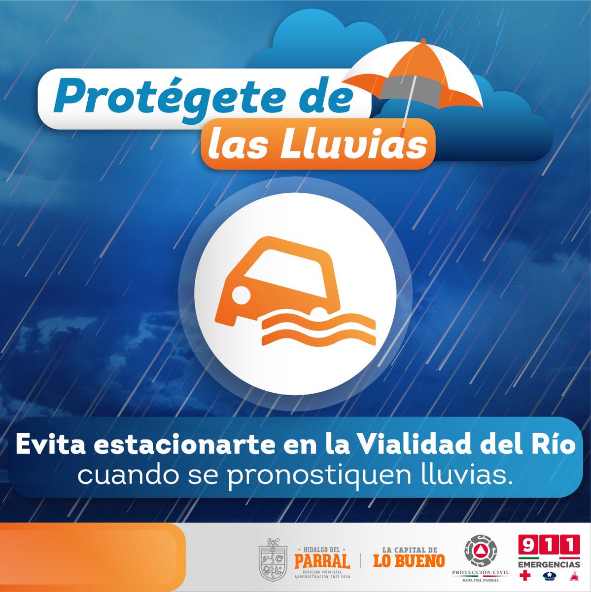 PCParral's tweet image. Recuerda que en esta temporada de lluvias,  no es recomendable circular ni estacionarte en la Vialidad del Río.

Toma tus precauciones y busca rutas alternas.

#LaCapitalDeLoBueno