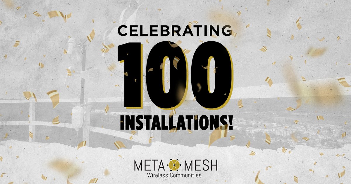 BringTheWeb's tweet photo. After launching just one year ago, our #Every1online program will soon hit its 100th installation! This is just the beginning for #MetaMeshWirelessCommunities. We look forward to increasing our efforts in the years to come! Learn more about our work: https://t.co/Njs9mdsTXm https://t.co/LdUD2bwV6i