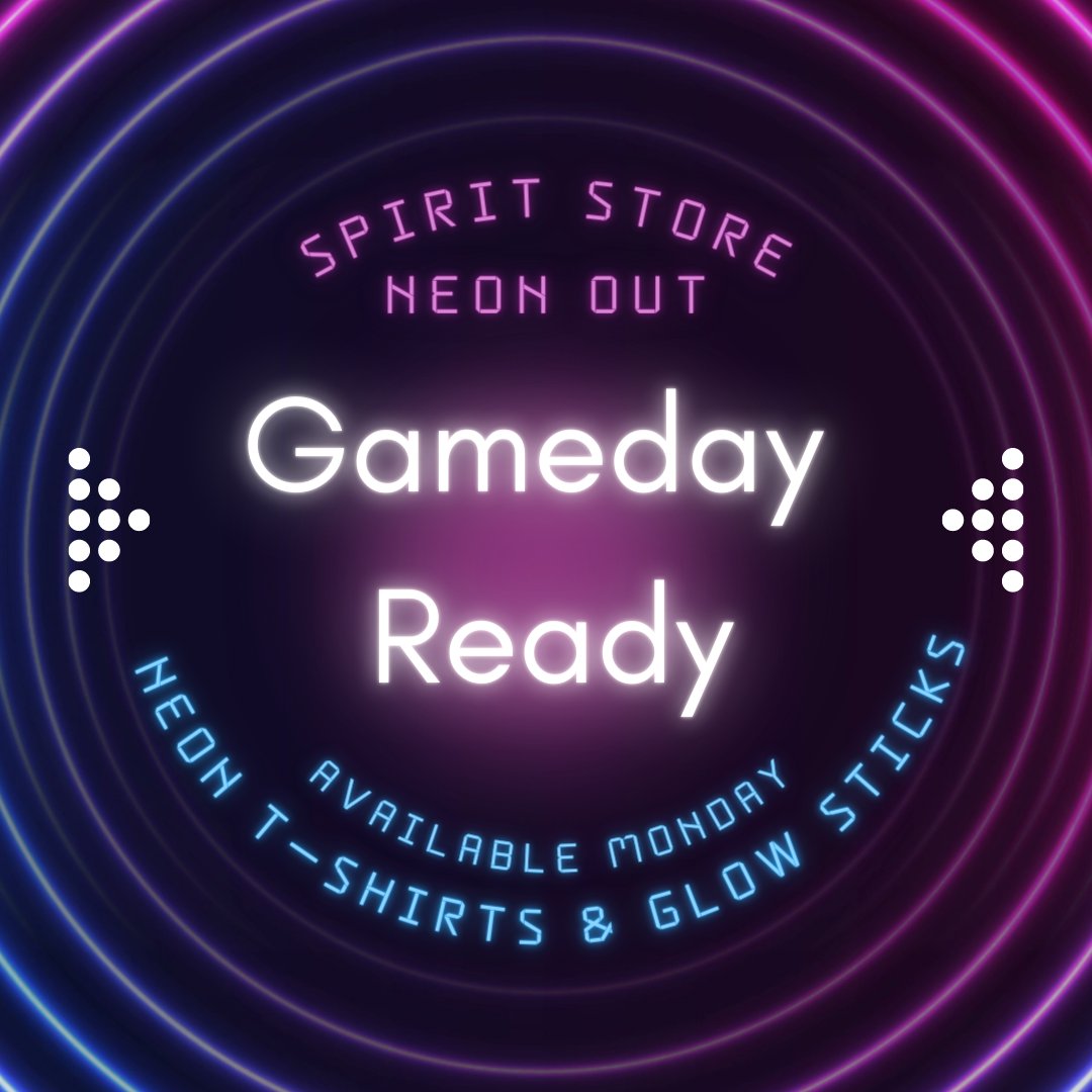 springhilldeca's tweet image. Come see us this next week in Spirit Store to get your Neon gear for next Friday's dress up day!  NEON OUT against Summit 8/26