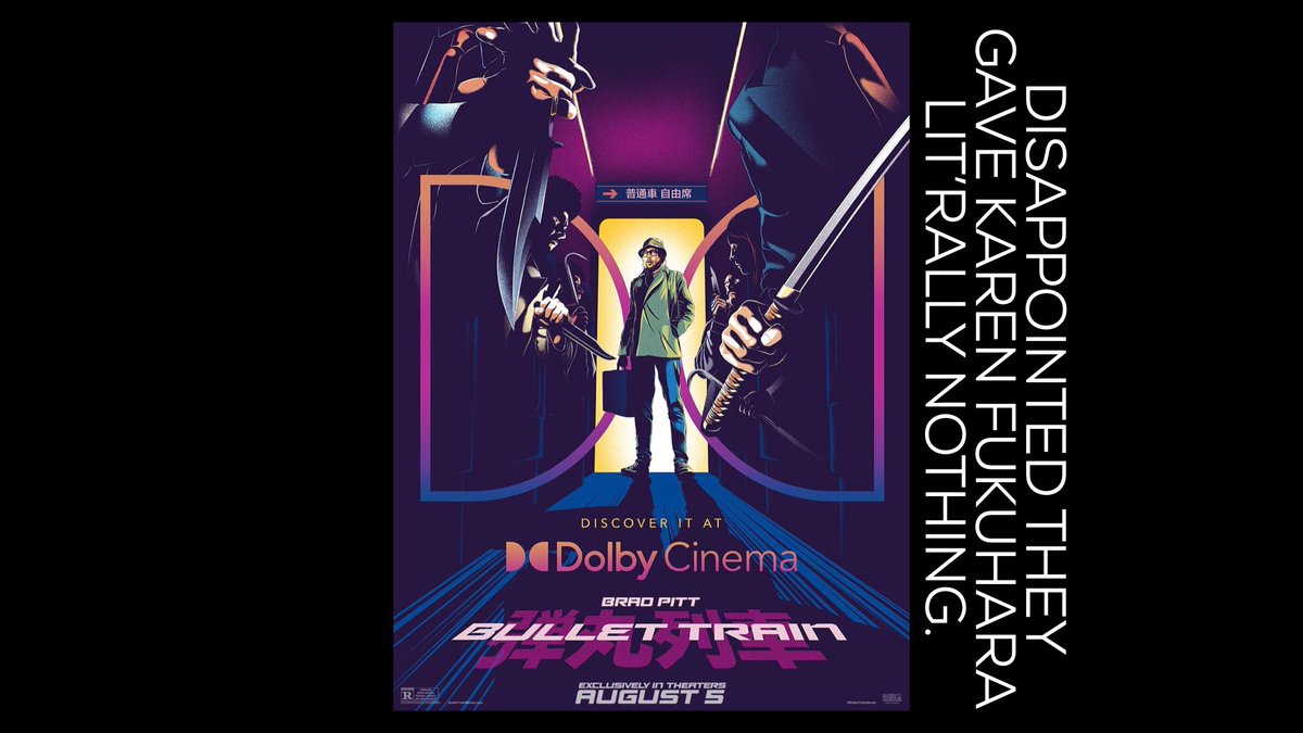 PossiblyEvenMe's tweet photo. Bullet Train. #haikureview https://t.co/cx2Ea5vI7h