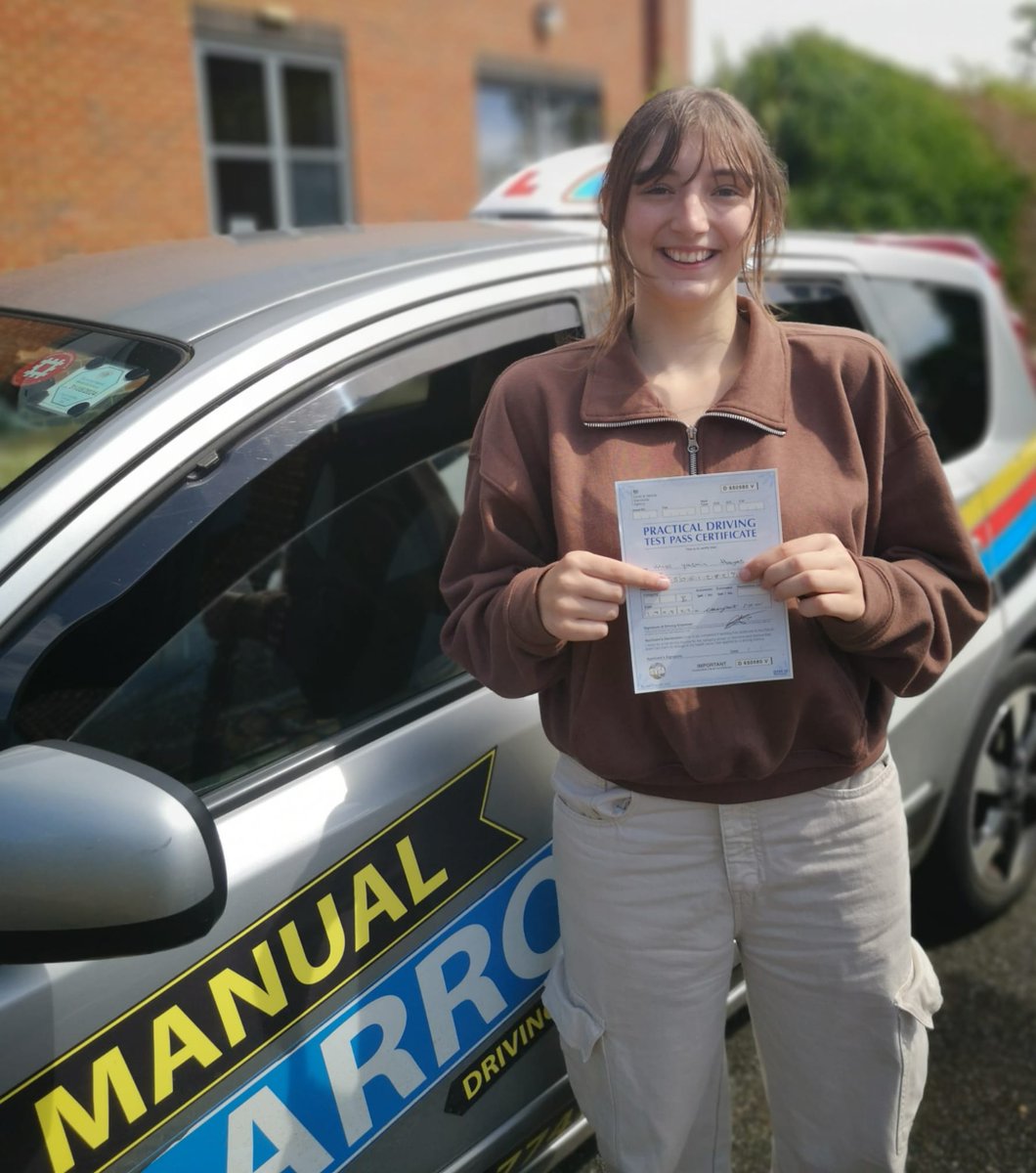 arrowdriving's tweet photo. Congratulations to Yasmin Hayes from Winford/Crawley on passing her driving test today on the Isle of Wight https://t.co/aaz2jX8NUJ