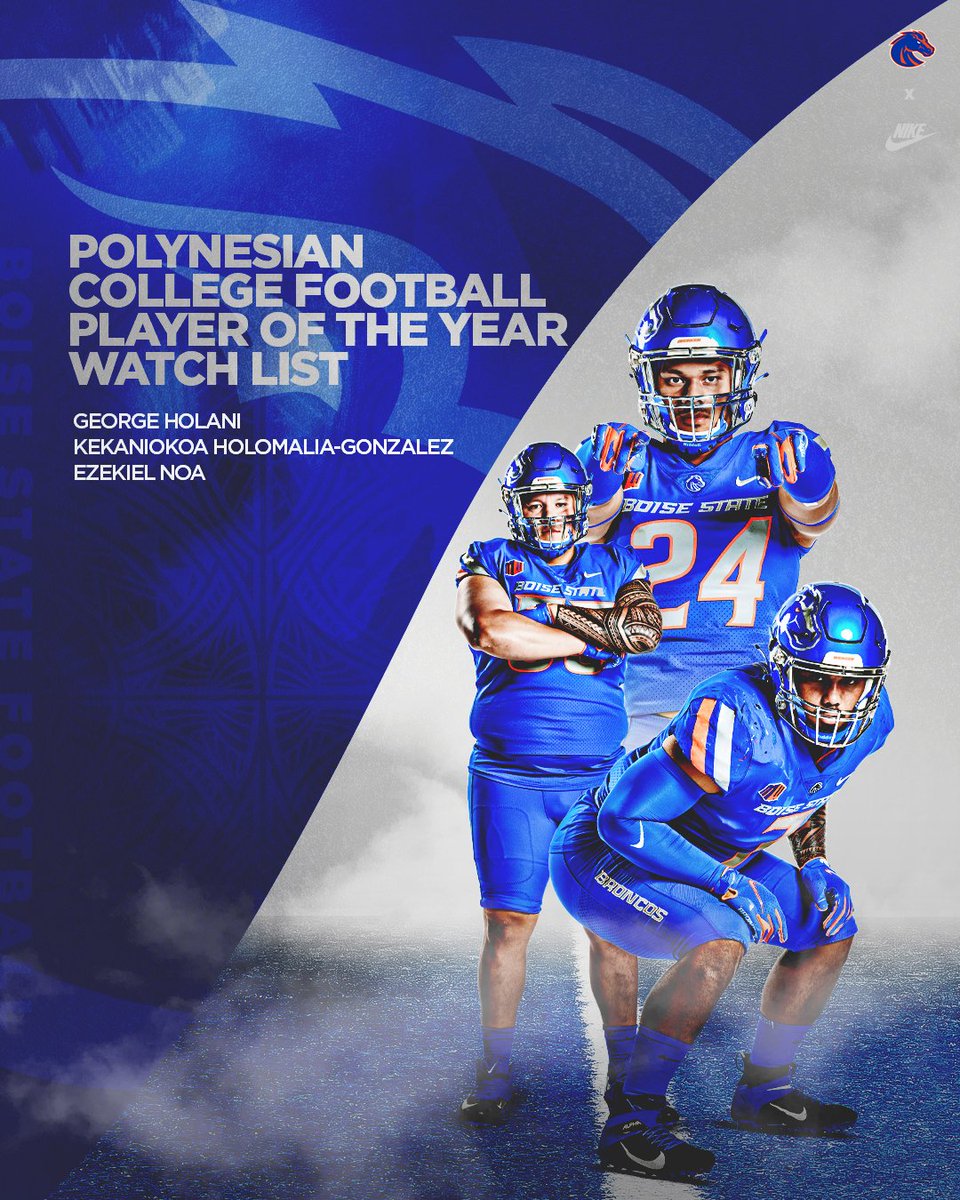BroncoSportsFB's tweet photo. Congratulations to @GeorgeHolani, @kekaniokoa, and @zekenoa7 for being named to the 𝗣𝗼𝗹𝘆𝗻𝗲𝘀𝗶𝗮𝗻 𝗖𝗼𝗹𝗹𝗲𝗴𝗲 𝗙𝗼𝗼𝘁𝗯𝗮𝗹𝗹 𝗣𝗹𝗮𝘆𝗲𝗿 𝗼𝗳 𝘁𝗵𝗲 𝗬𝗲𝗮𝗿 𝗪𝗮𝘁𝗰𝗵 𝗟𝗶𝘀𝘁 🏆

📰: https://t.co/M2btvn3MQn https://t.co/zZHGLPH6dk