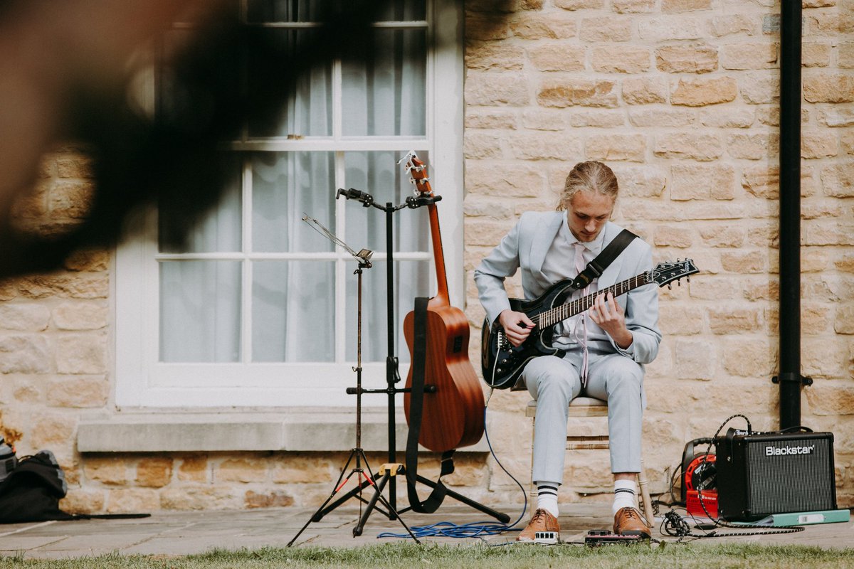 HUGE congratulations to Dewi for achieving an A in his A Level Music, with full marks in composition and is now off to <a href="/LIPALiverpool/">LIPA Liverpool</a> to further his studies 🎸🎶🎶 <a href="/KBuccleuchA/">KBA</a> <a href="/KBA_Sixthform/">KBA_Sixth Form</a> <a href="/United_Music1/">United Music</a> <a href="/SueJones_/">Sue Jones</a> (photo from when he played at my wedding last year)