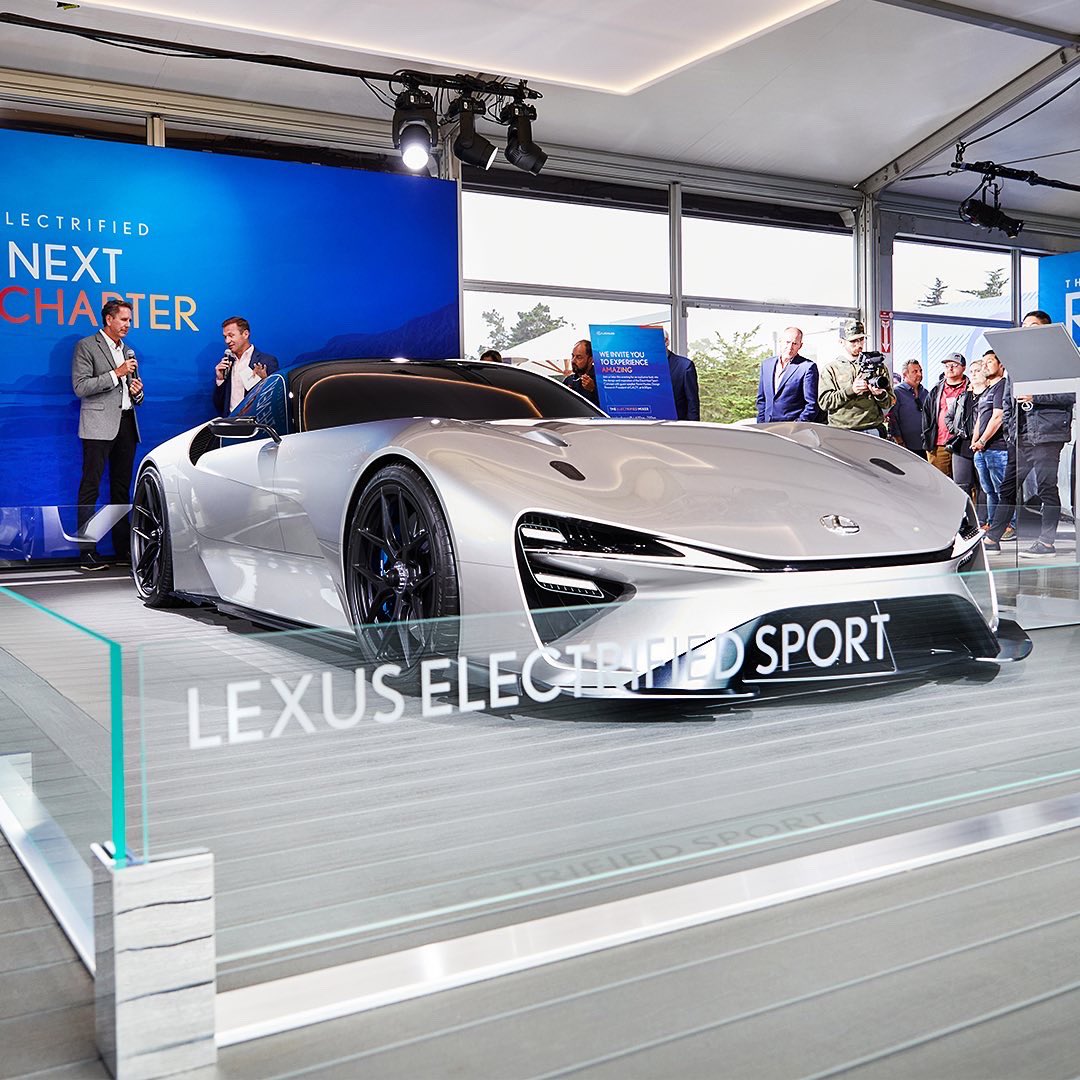 Lexus's tweet photo. A glimpse into the future. How does it look? Learn more about the Lexus Electrified Sport Vision at: https://t.co/7uG44BaEpI
#lexusmcw https://t.co/2vWOo5lU7P