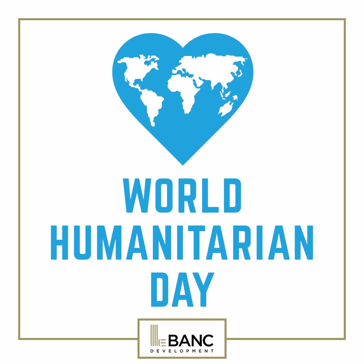 LeBANCDev's tweet photo. World Humanitarian Day on August 19 honors humanitarian aid workers all over the world. This day commemorates the anniversary of the bombing of the United Nations headquarters in Iraq 🌎
#WorldHumanitarianDay #TheHumanRace #UnitedNations #lebancdevelopment #lebanc #gtarealestate https://t.co/Ab1S6D3uMl