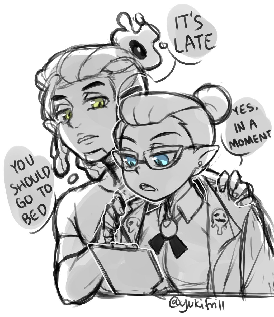 Yukifrill's tweet photo. A silly little #Odarius fanart from @Gattocoltello's AU 🤭🍃🍫

#dariusdeamonne #odaliablight #edricblight #emirablight #tohfanart https://t.co/JGa24AaszS