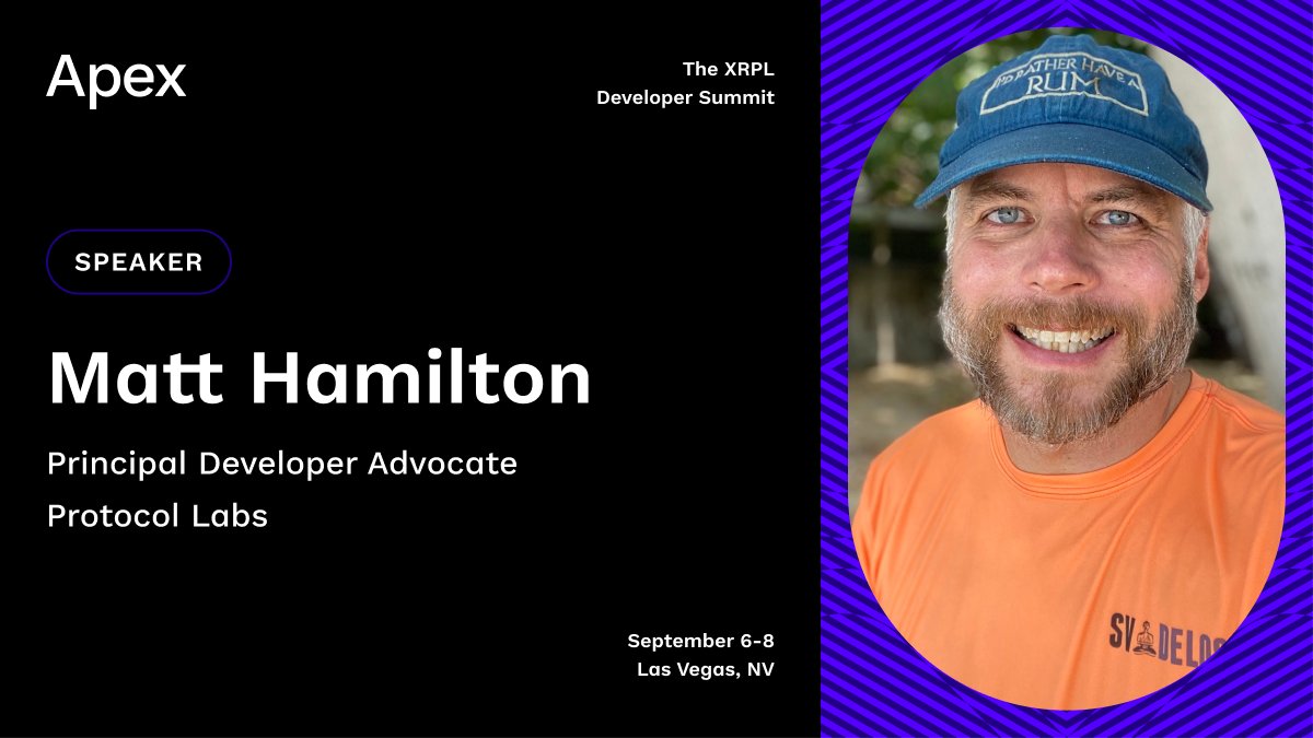 📢 I'm going to be speaking at #apexdevsummit in a couple of weeks about <a href="/IPFS/">IPFS</a> and <a href="/Filecoin/">Filecoin</a> and how you can use <a href="/nft_storage/">Follow @nftdotstorage</a> for storing your #xls20 #NFT assets.

🎟️ If you've not registered yet, use code XRPL50APX for $50 off: apexdevsummit.com