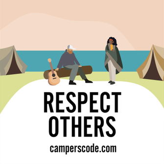 wildsafebc's tweet photo. BC has beautiful parks and they’re for everyone to enjoy. Respect those around you to ensure every camper has a good time. Keep music turned down, noise levels low, and adhere to posted quiet hours.
 
Take the Campers Code pledge at https://t.co/j6y22Fj6mt 
#CampersCode https://t.co/DU8zsbESlX