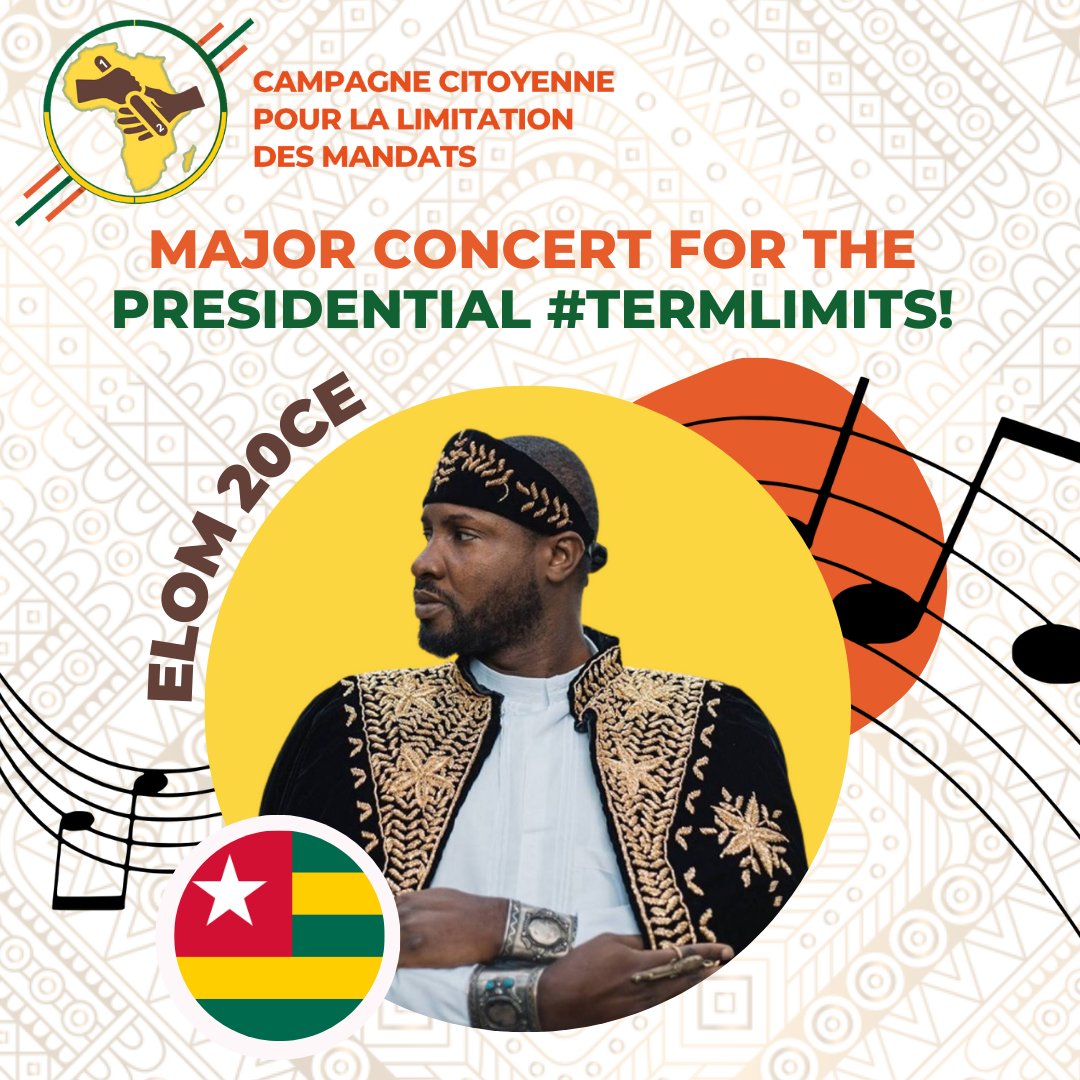 Limite2Mandats's tweet photo. 📢Find out more about @Elom20ce, one of the artists committed to presidential #TermLimits : https://t.co/Q7c95kyoPO

Togolese rapper, designer and director, Elom 20ce is a #panafricanist activist, the mind behind the clothing brand @asrafobawu and the concept of #Arctivism. https://t.co/l6igU9DcIx