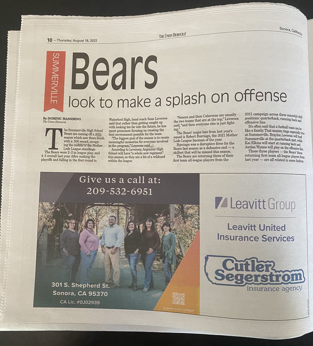 VCSDominic's tweet photo. In addition to our Sonora/Oakdale preview out today, make sure to pick up a copy of the @uniondemocrat to get a look at our full season preview for @SonoraHigh, @SummBears, @CalaverasRedSea and Bret Harte. Don’t miss it! https://t.co/Xo7NMoh97k