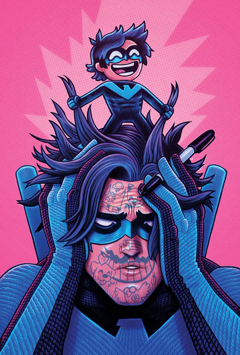「Nite-Mite! Variant cover for #Nightwing 」|Dan Hippのイラスト