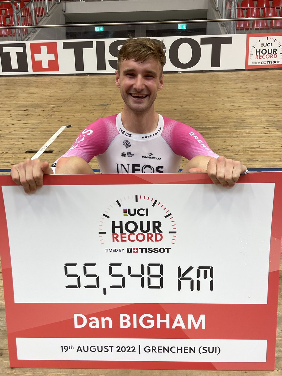 DAN BIGHAM BREAKS THE UCI HOUR RECORD!
Dan rode 55.548km in 60 minutes!
Congratulations Dan!! 🎉🎉🎉 <a href="/DanBiggles22/">Dan Bigham</a>