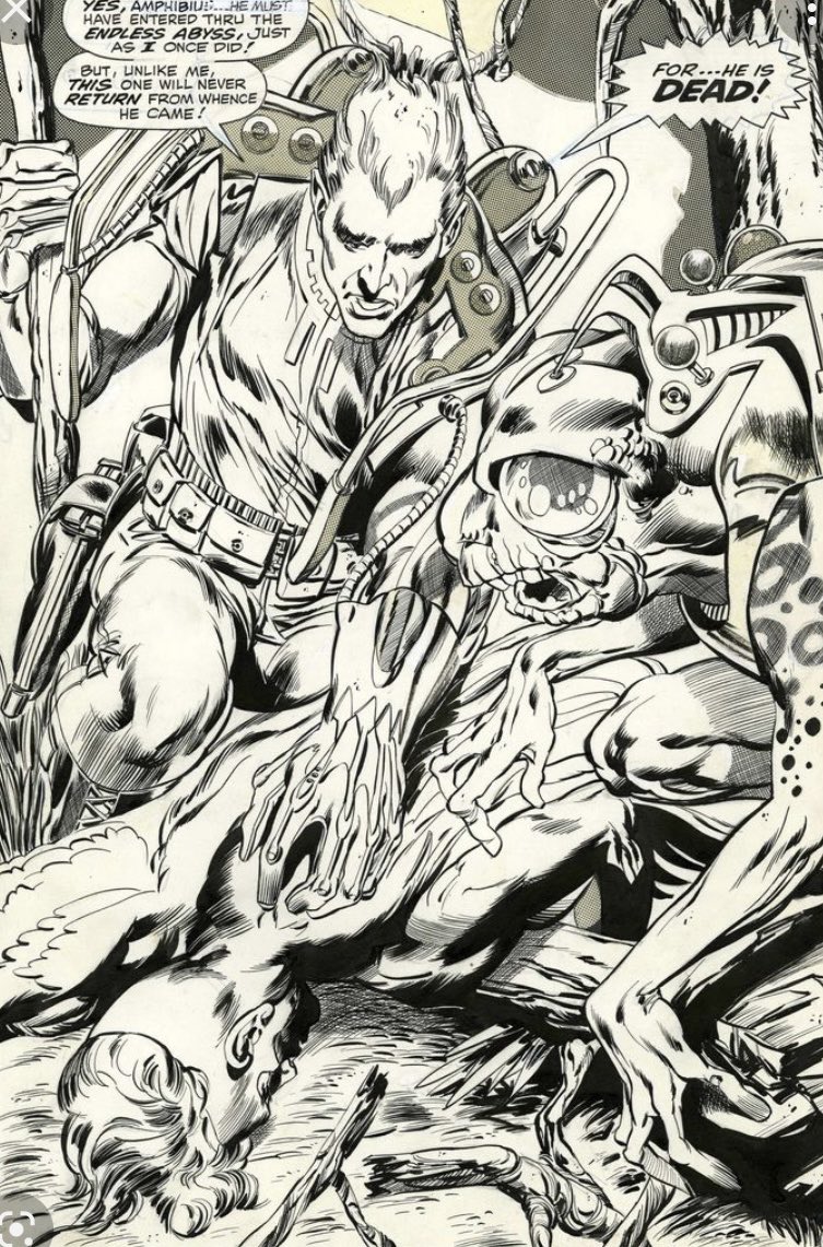 PeterJTomasi's tweet photo. #RIPTomPalmer. Embellisher Extraordinnaire! A fraction of his beautiful inking to check out. A true legend. My condolences to Tom Jr. and his friends and family. https://t.co/xVlCkIPsfl