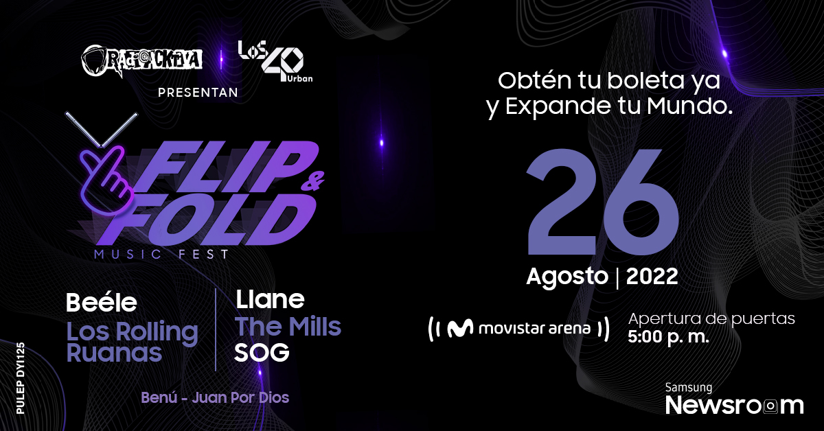 SamsungCO's tweet photo. #ExpandeTuMundo con el festival Flip&amp;FoldMusicFest 🫢 Descubre más aquí: https://t.co/TfaLuoYoRx https://t.co/v0OplBjSXD