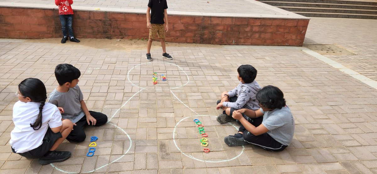 MadhulitaPat's tweet image. #Mathematizing always!
We have been busy working out number bonds this morning using part-part-whole🙃
Ss were thrilled to play the 'Step into a number bond' game &amp;amp; other games. It was a #FantabulousFriday indeed😝
Fostering mathematical thinking using the #PedagogyofPlay #ibakah