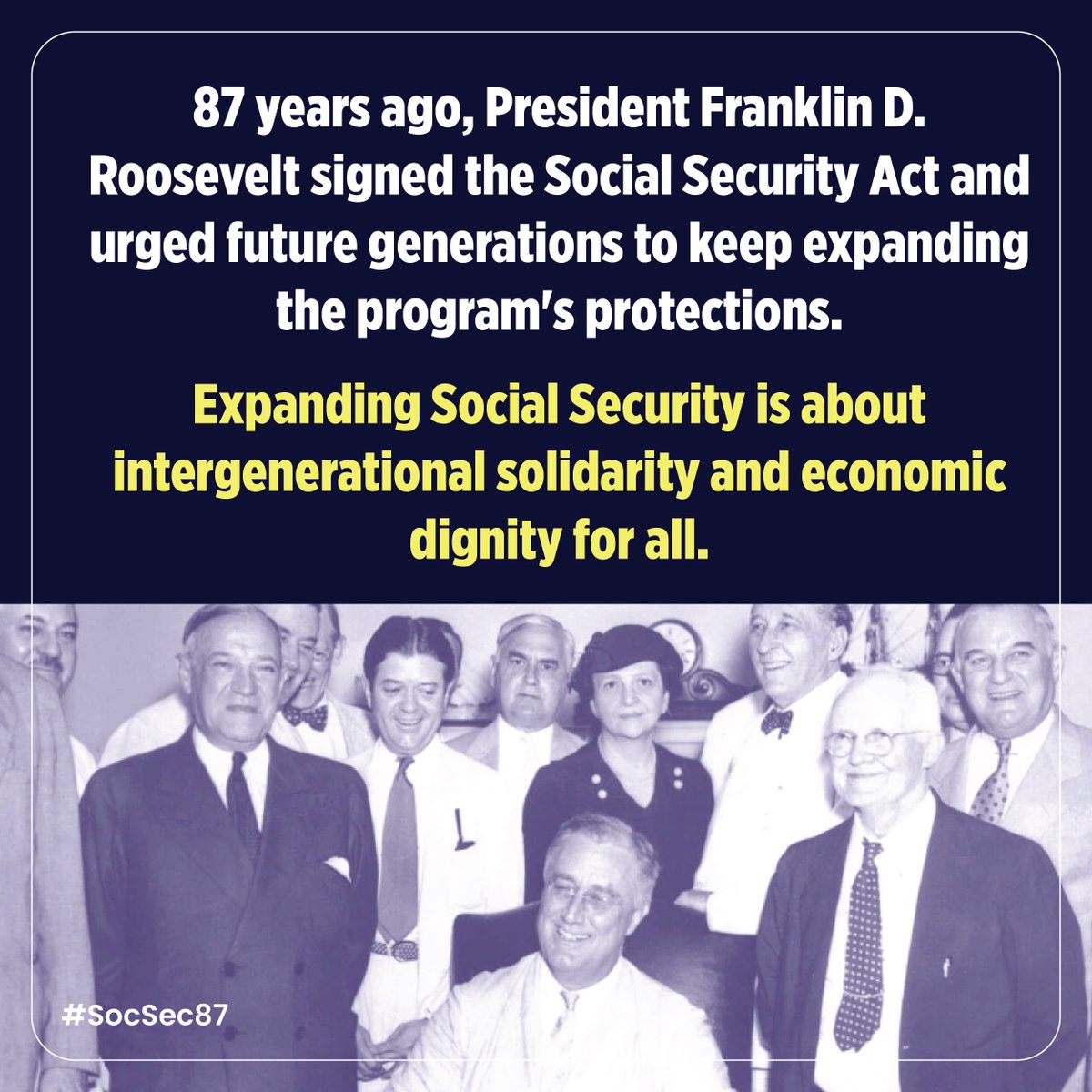 ActiveRetirees's tweet photo. Social Security is vital for both current and future generations of retirees. Period. #SocSec87 https://t.co/9M2lKZR147
