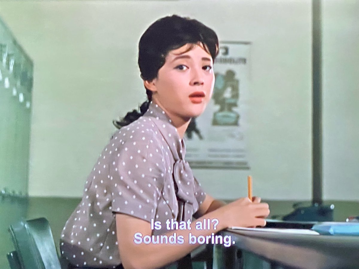 holyspacemonkey's tweet photo. I’m a big fan of Mariko Okada, especially in the #SamuraiTrilogy we’re watching today on @tcm and in Ozu’s “Late Autumn” and Kinoshita’s “Spring Dreams” (both from 1960)! All of these are on @criterionchannl btw. 💕 #MarikoOkada #TCMParty #SummerUnderTheStars #JapaneseFilms https://t.co/KpWG8L9f6U