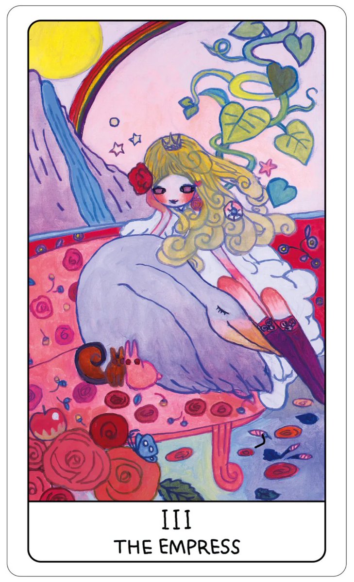 moonbisous's tweet photo. tarot cards by aya takano ˚✩ ⋆｡˚✩ https://t.co/0HZLW4Wkua