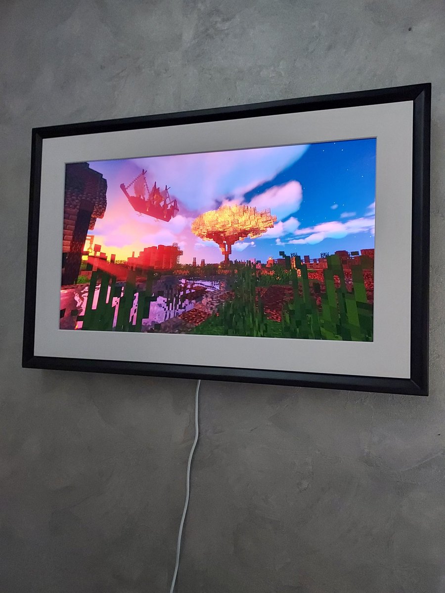 NETGEAR_UKI's tweet photo. Build a @Minecraft work of art and show it off on Meural!  😍😍😍

📷Credit: @MinecubeR

Learn more about Meural: https://t.co/6Ujl9ZtSvu

#Minecraft #Gameart #minecraftfanart #MeuralPhotoFrame #ShareMemories #NETGEAR #BringArtToLife #Meural #MyMeural #MeuralCanvas #Technology https://t.co/pwZ34t030Z
