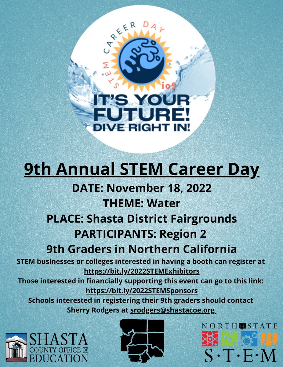 ShastacoeP's tweet photo. Calling all STEM Businesses or Educational Institutions! https://t.co/dVOdlBcZix. https://t.co/JbVYOghV1j