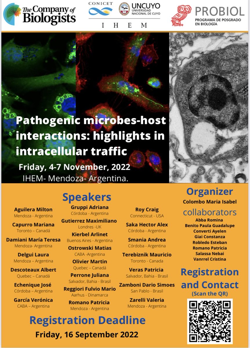 Next Fall! A great course on Cell Biology of Host-Pathogen Interactions in Mendoza, Argentina! Looking forward to taste the local wine!